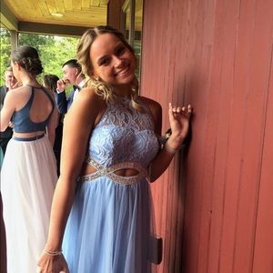 prom dress light blue